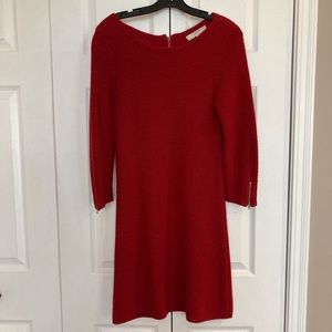 Loft Small deep red sweater dress